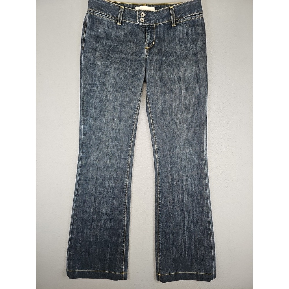 Paper Denim & Cloth Jeans Womens 29x31 Freighter Low Rise Wide Leg Double Button